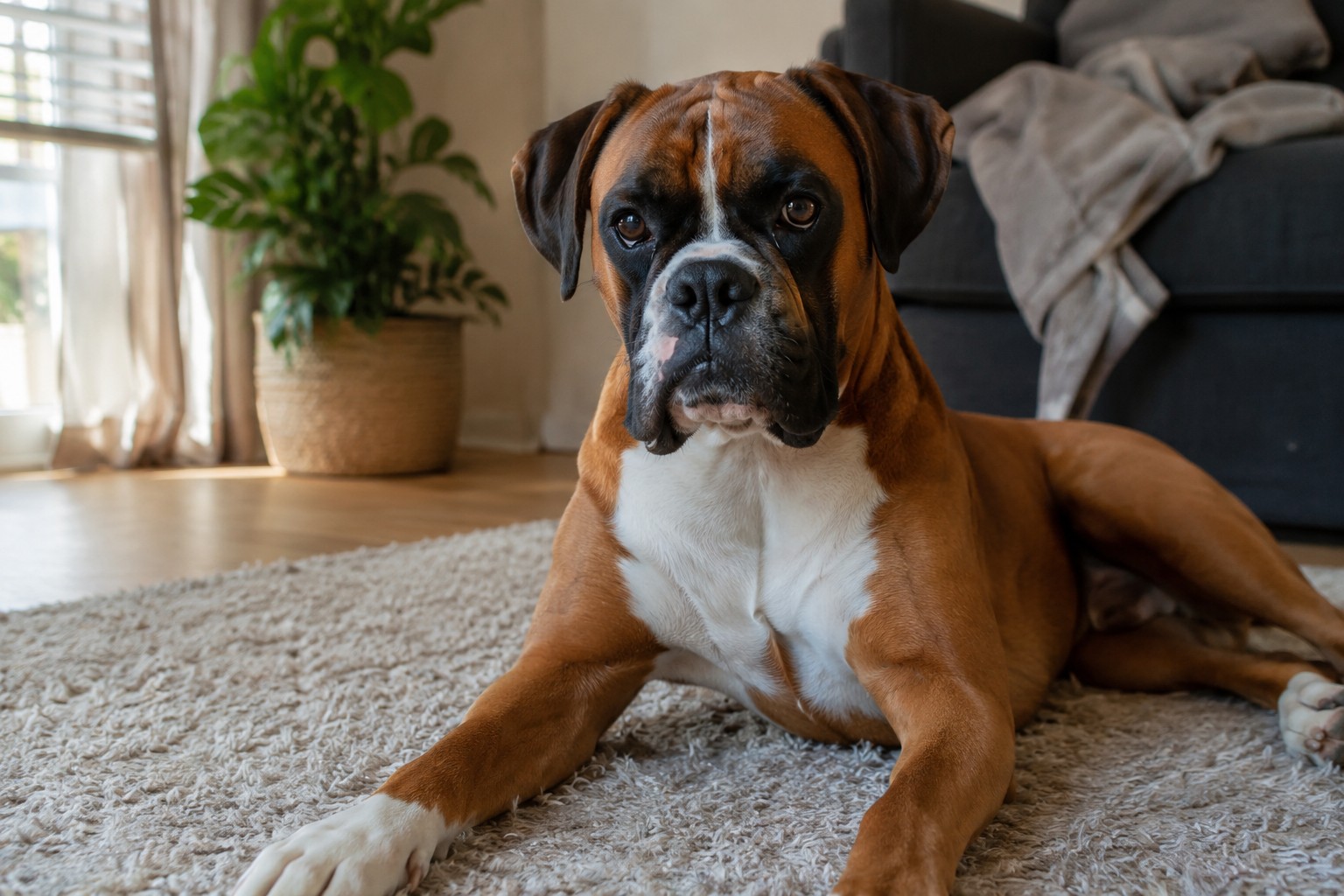 De originele telefoonfoto van de boxer