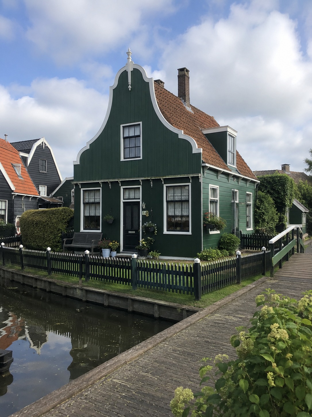 Telefoonfoto van een Zaans huisje